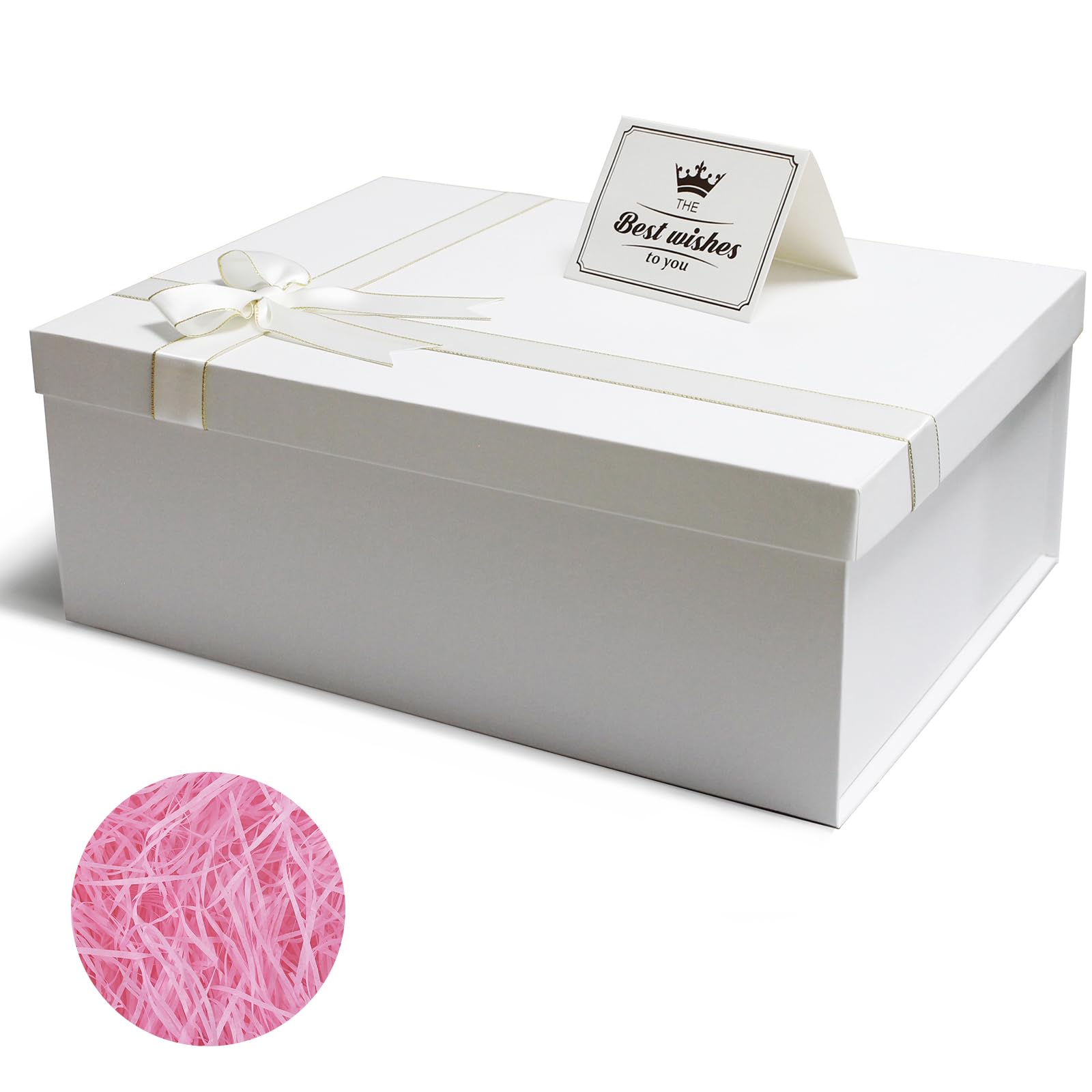 Amazon.com: Large Gift Box 13 x 9.9 x 5 Inches - White Gift Box